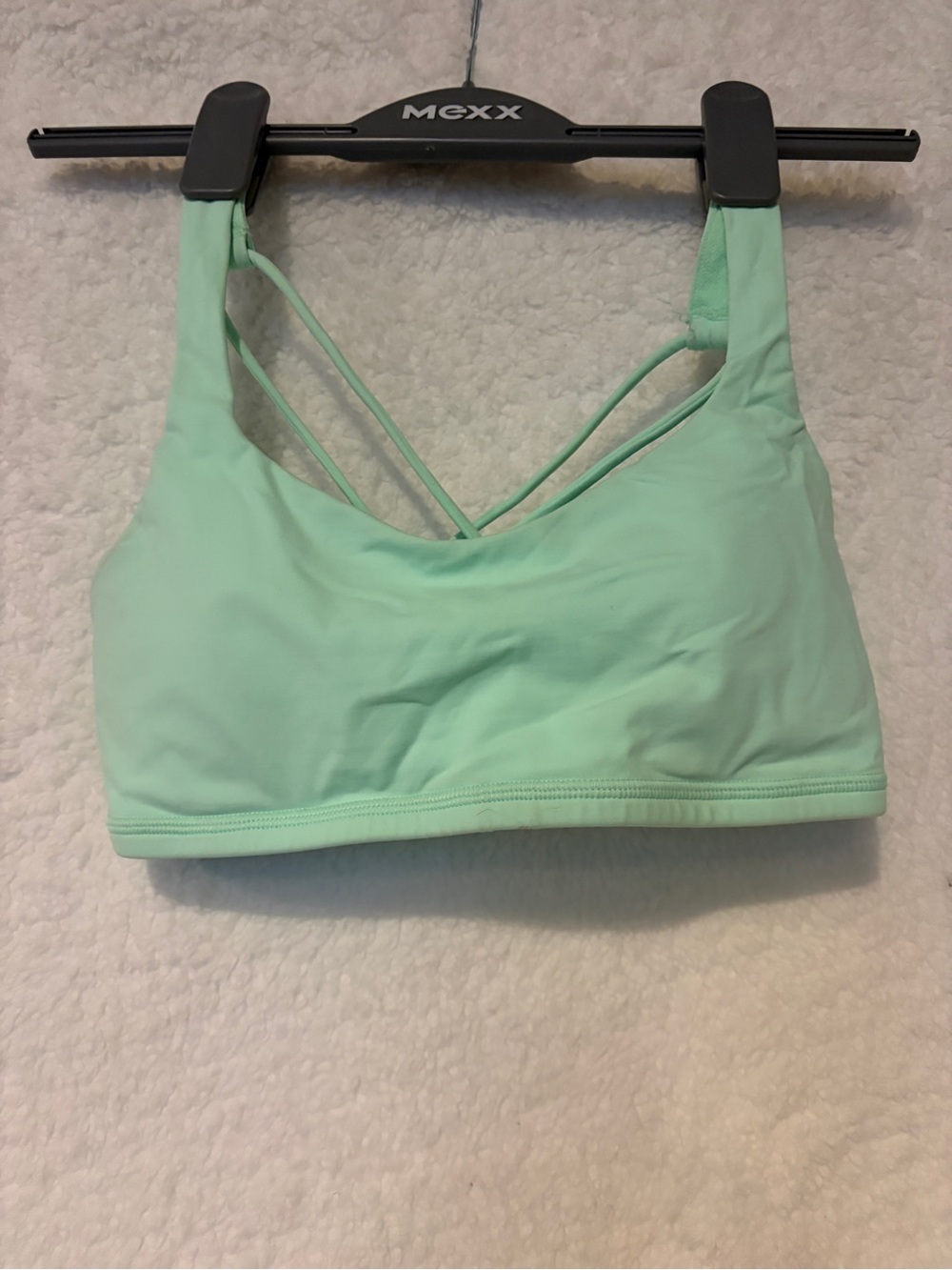 lululemon athletica Mint Green Strappy Back Sports Bra